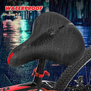 Brgood - Comfortable Wide Bike Seat with Memory Foam, Dual Shock Absorber, Universal Fit