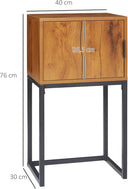 HOMCOM Console Table with Cupboard, Modern Design