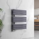 EMKE Anthracite Steel Towel Warming Radiator with towel rack