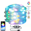 Black24 - RGB LED String Lights, 5V USB, Smart App Control, IP65 Waterproof