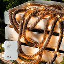 Gresonic - LED Fairy Lights Rope 25 LED 2m Battery Operated Warm White