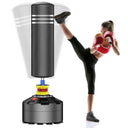 Moziel free standing punching bag with 12 suction cups for stability during workouts