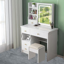 Freeboss T68 Modern Wooden Dressing Table with LED Lighting