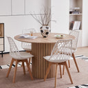 JZGORC Modern Round Wabi-Sabi Style Dining Table