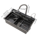 KAPIPALA Multifunctional Smart Kitchen Sink with Extendable Tap