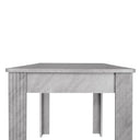 soges Grey 46 Inch Rectangle Kitchen Island Dining Table