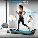 Walking Pad Treadmill for Home Powered by a 2.0HP