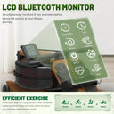 Kitopa Oak Wood Foldable Rowing Machine with Bluetooth