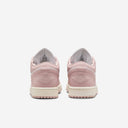JRDN Women's Low-Top Basketball Sneaker in Pink and White