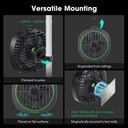 VIVOSUN AeroWave D4 4-Inch 3-Speed Grow Tent Clip Fan (1-Pack)