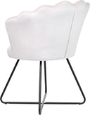 Beliani LOVELOCK Armless Armchair - Off-White Velvet