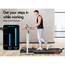 BLACK LORD Under Desk Treadmill with 2-Level Incline