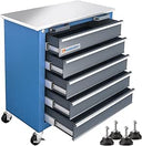 LARBANKE 5-Drawer Rolling Tool Chest with Stainless Steel Top
