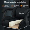 ELFORDSON High Back Gaming Chair with Massage Lumbar Cushion