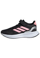Adidas Runfalcon 5 Kids Running Shoes with Core Black, Pink, and Silver Metallic colors