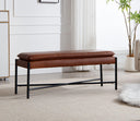 WAHSON OFFICE CHAIRS Wahson PU Faux Leather Upholstered Bench with Cro