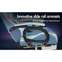 ALFORDSON Racing Gaming Chair with Massage and LED Lighting