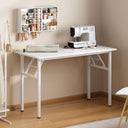 Sogesfurniture Folding Computer Desk with Particle Wood Chipboard Top