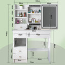 Freeboss T68 Modern Wooden Dressing Table with LED Lighting