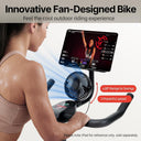 BluEarth Self-Powered Fan Exercise Bike with LED Effects