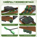 Kitopa Oak Wood Foldable Rowing Machine with Bluetooth