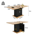 AilZylphera Extendable Dining Table with Storage