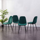 JaHECOME Scandinavian Vintage Velvet Dining Room Chairs Set of 4