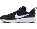 Nike Star Runner 4 boys athletic shoes in black and white with solid pattern