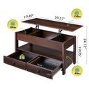 WLIVE Lift Top Coffee Table with Storage
