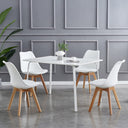 mcc direct Retro Dining Chairs Set of 4 with Wooden Legs
