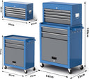 AIRAJ Heavy Duty 8-Drawer Tool Chest with Wheels