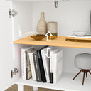 Caldion White Modern Sideboard with Pop-up Design