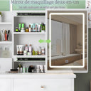 Freeboss T68 Modern Wooden Dressing Table with LED Lighting