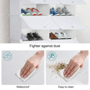 TEENO 8-Level Shoe Cabinet for 32 Pairs with Door