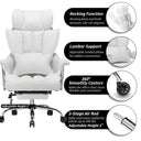 Efomao Big and Tall Office Chair with Footrest