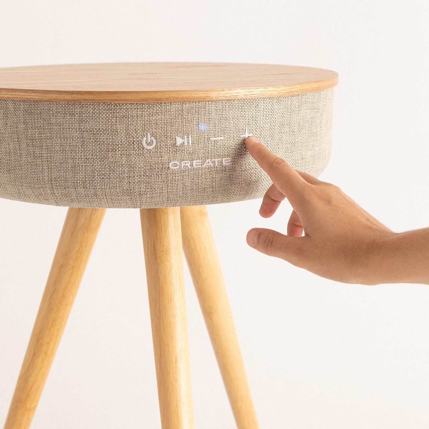 CREATE Speaker Table 360 Natural Wood Table Speaker