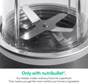 nutribullet Personal Blender for Shakes, Smoothies, Food Prep, and Frozen Blending, 24 Ounces, 600 Watt, Gray,