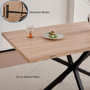 GrandCA HOME Rectangular Dining Table and 4 Chairs Set