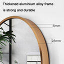 Hoiweqr Brushed Bathroom Vanity Mirror Wall-Mounted