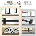 Anpark Arched Windowpane Wall Mirror