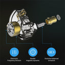 Yinyoo - KZ ZSN Pro In-Ear Headphones, 1BA 1DD, Purple, Gaming Earbuds