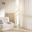 HOMCOM LED Floor Lamp - Gold Tone