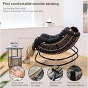 Patio Rocking Outdoor Papasan Chair with Cushion
