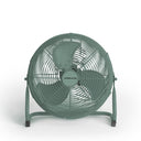 CREATE 12 Inch Sage Green Industrial Floor Fan with 3 speeds and 100% copper motor