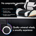 ALFORDSON Ergonomic Gaming Chair with 8-Point Massage and RGB LED