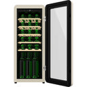 Cecotec - Retro Wine Cellar for 24 Bottles, Beige, LED Display, Low Noise