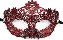 Pretishows - Elegant Black Lace Masquerade Masks for Women, 1-Piece Set Large
