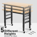 LARBANKE Heavy Duty Workbench with Adjustable Height
