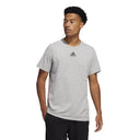adidas Men's Regular Fit Cotton T-Shirt in Medium Grey Heather