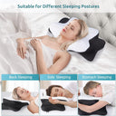 DONAMA Cervical Pillow King Size with 12% Silver Fiber Grounding Pillowcase